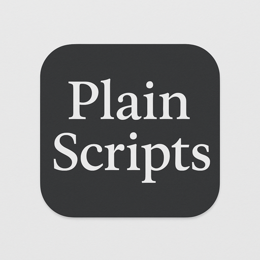 Plain Scripts